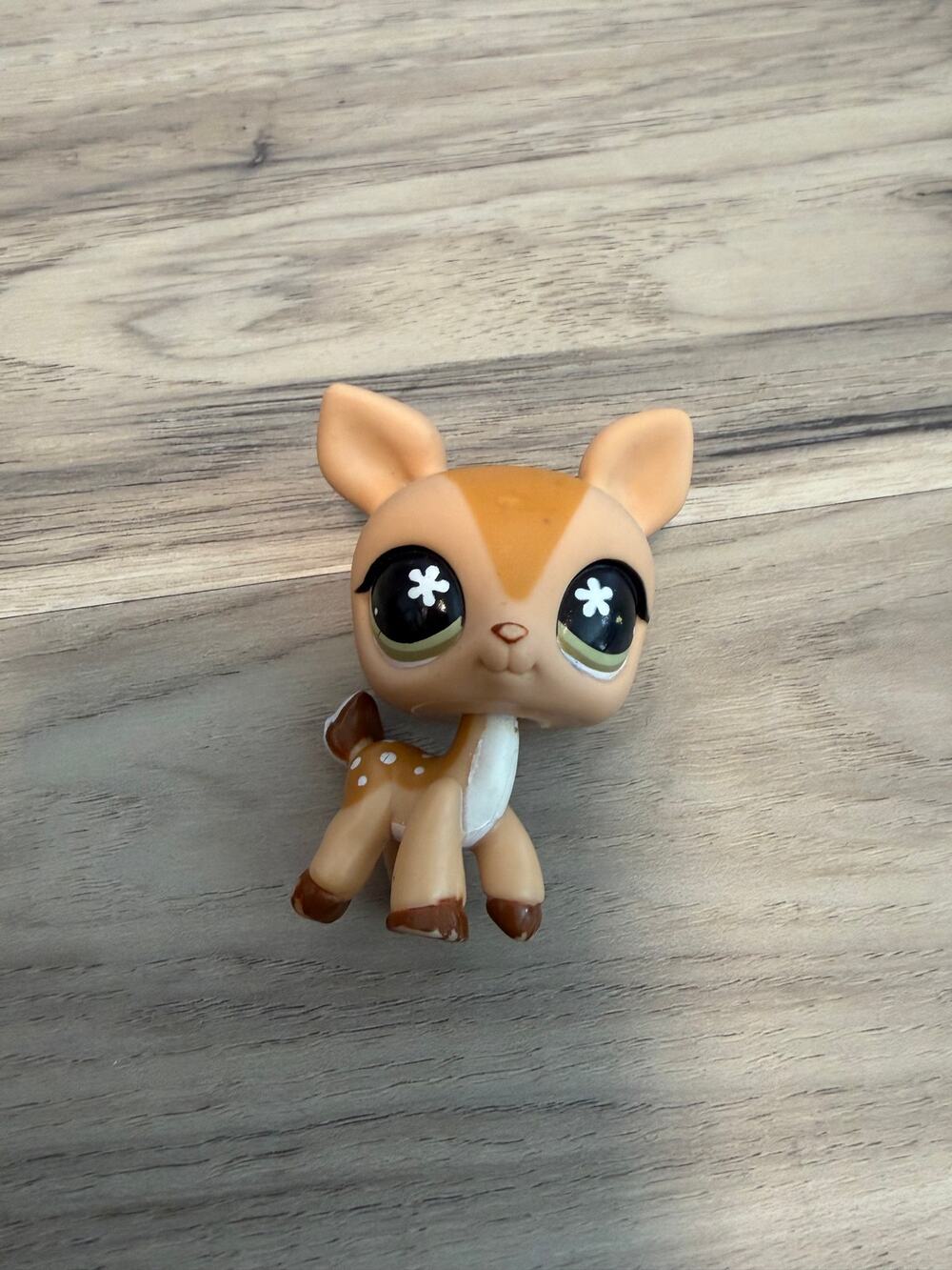 Vintage Hasbro LPS Littlest Pet Shop #634 Tan Brown Deer Fawn Authentic
